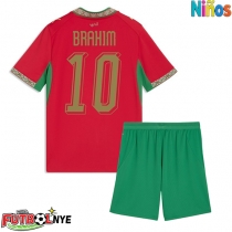 Camiseta Marruecos Brahim Diaz #10 Primera Equipación para niños Mundial 2026 manga corta (+ pantalones cortos)